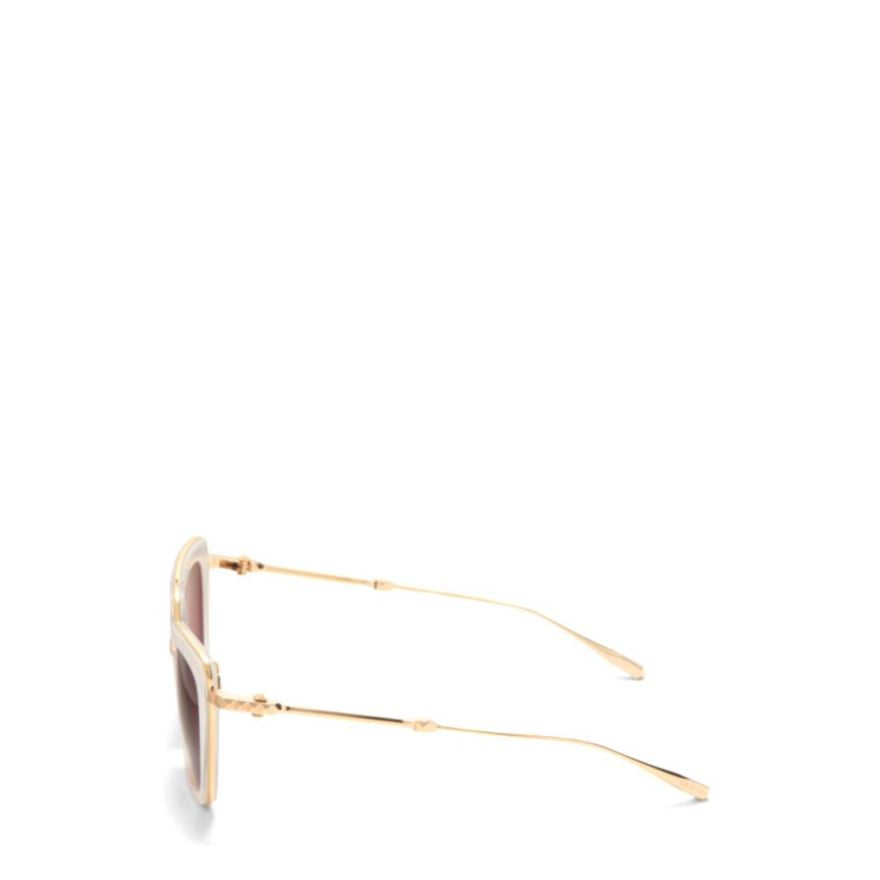 V - Daydream Ii Translucent White Cat-Eye Sunglasses