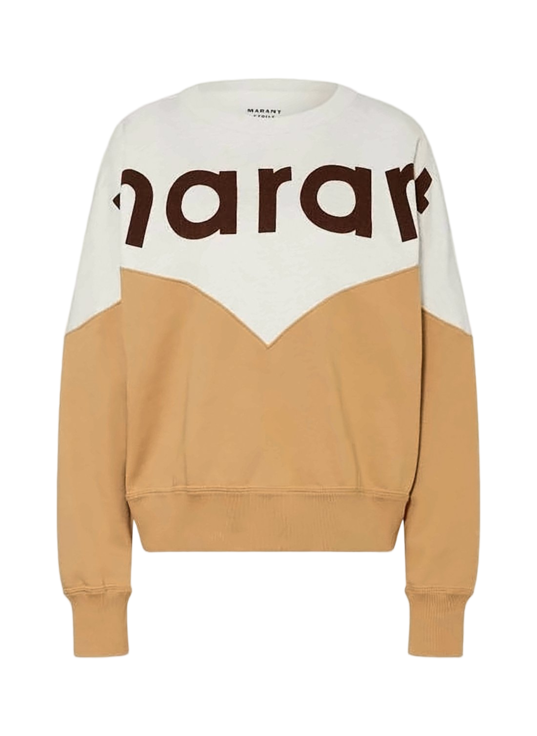 Color-Block Long-Sleeved Sweatshirt with Oversized Lettering
