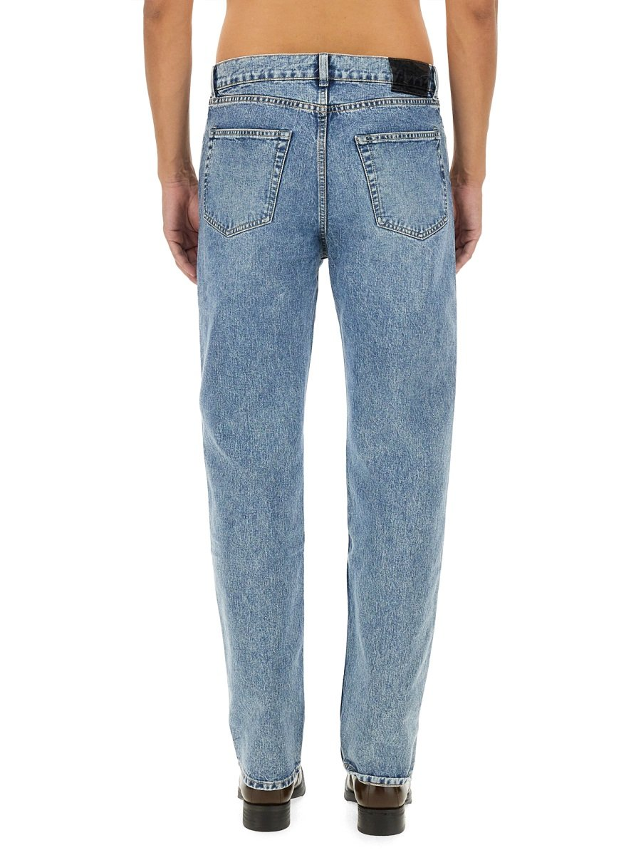 Light Blue Straight-Leg Denim Pants