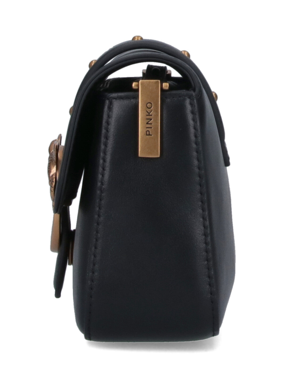 Structured Black Bag With Detachable Shoulder Strap