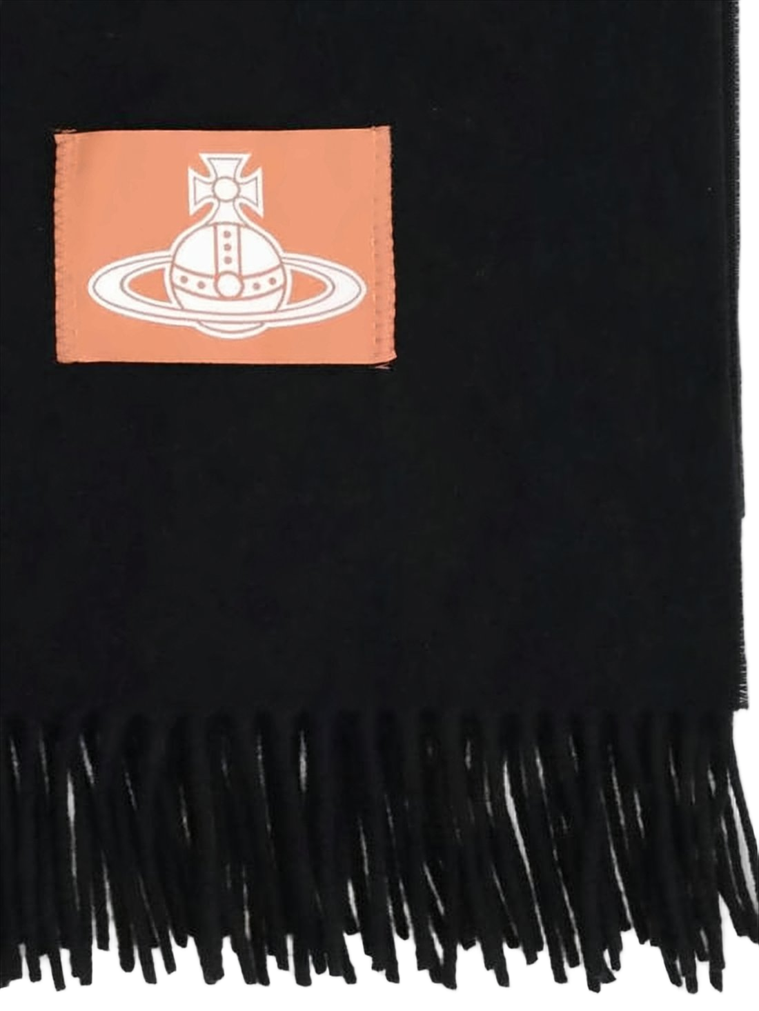 Soft Black Wool Scarf
