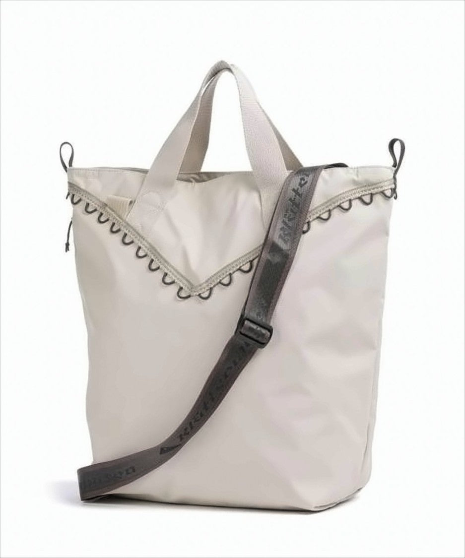 V-Shaped Trim Duffle Bag With Dual Handles And Adjustable Strap