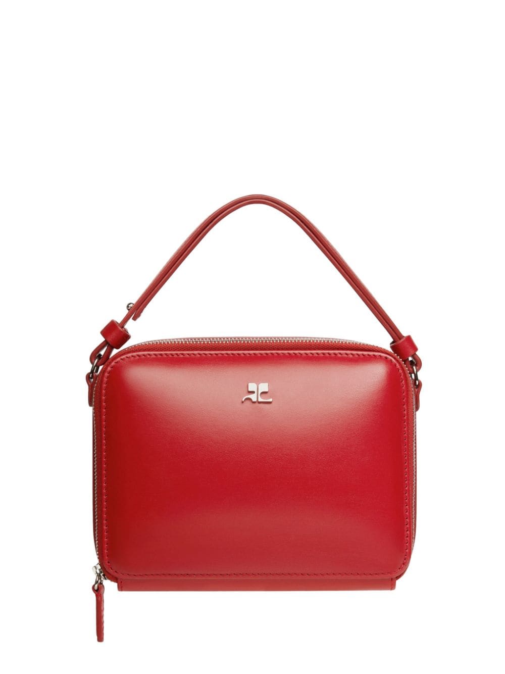 Ruby Red Calf Leather Rectangular Bag