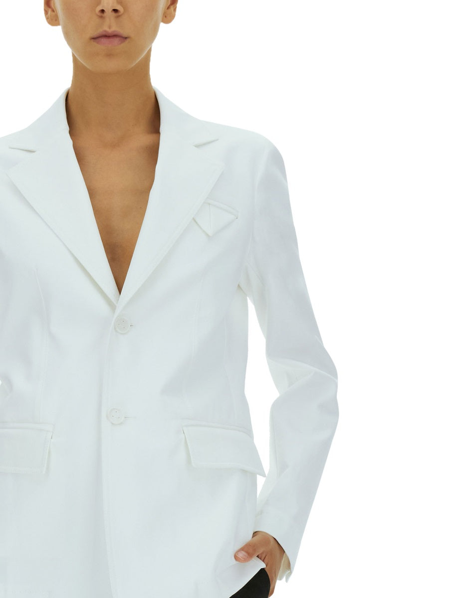 Tailored Single-Breasted Jacket with Notched Lapels