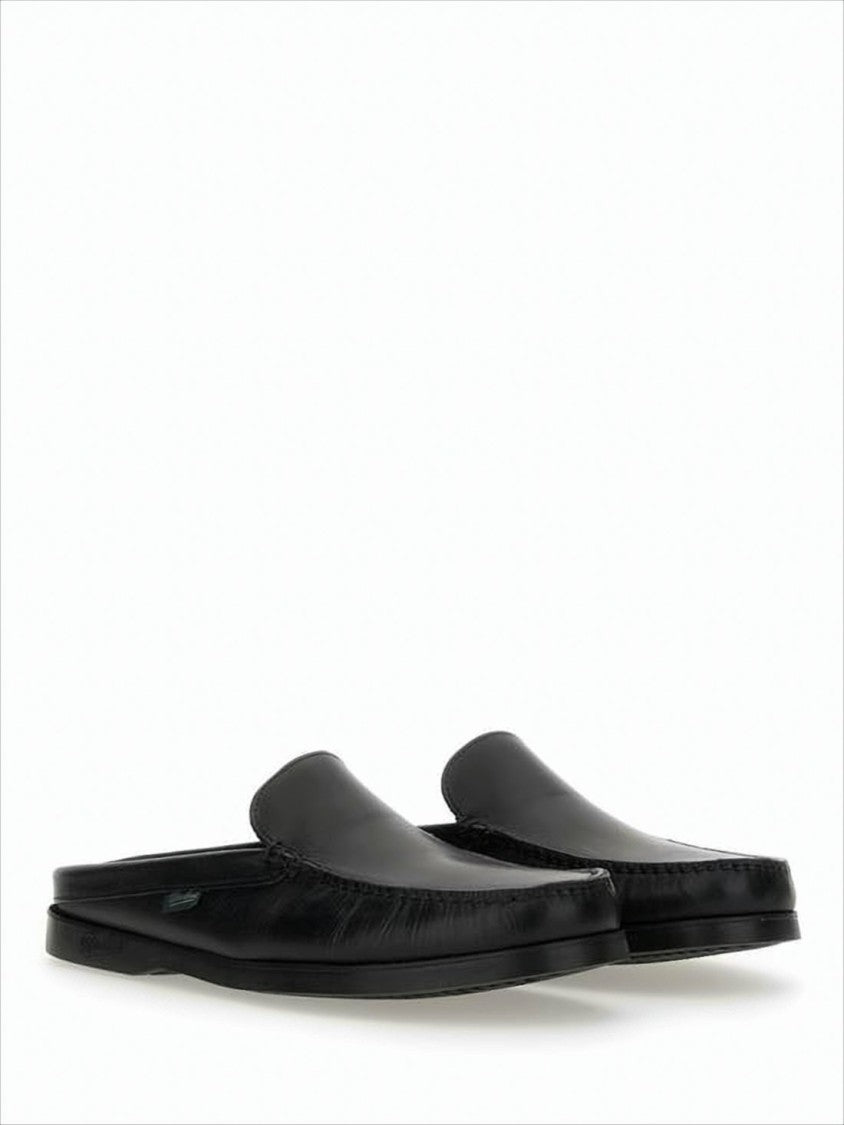 Smooth Calf Leather Slip-On Loafers with Mule Silhouette