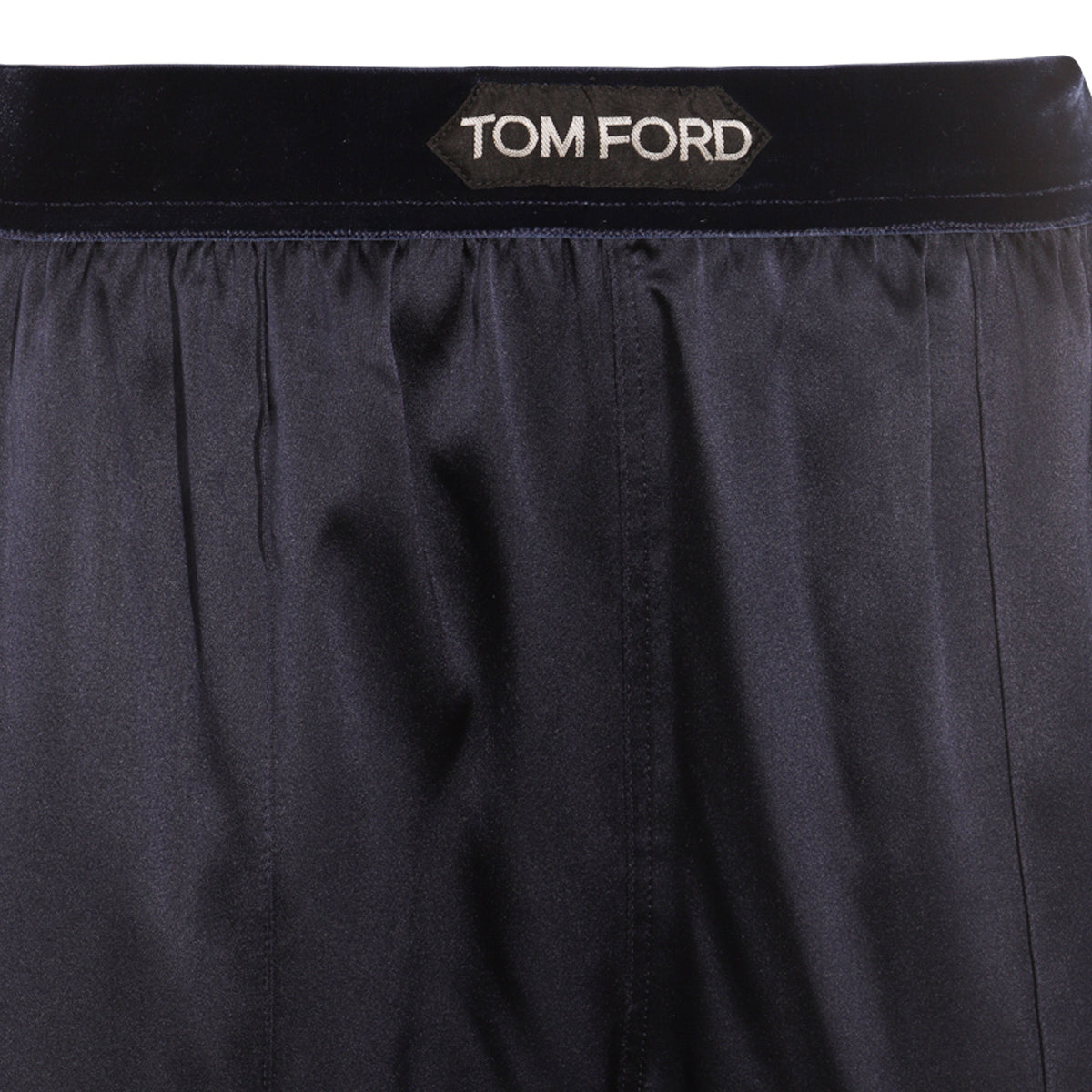 Navy Silk Pj Pants