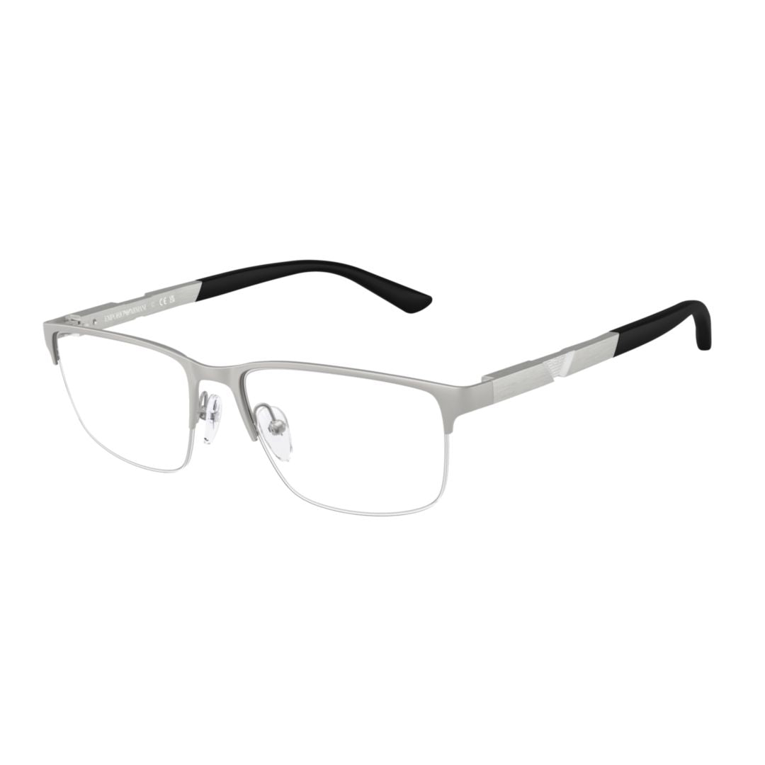 0ea1164 Rectangular Metal Eyeglass Frames with Adjustable Nose Pads