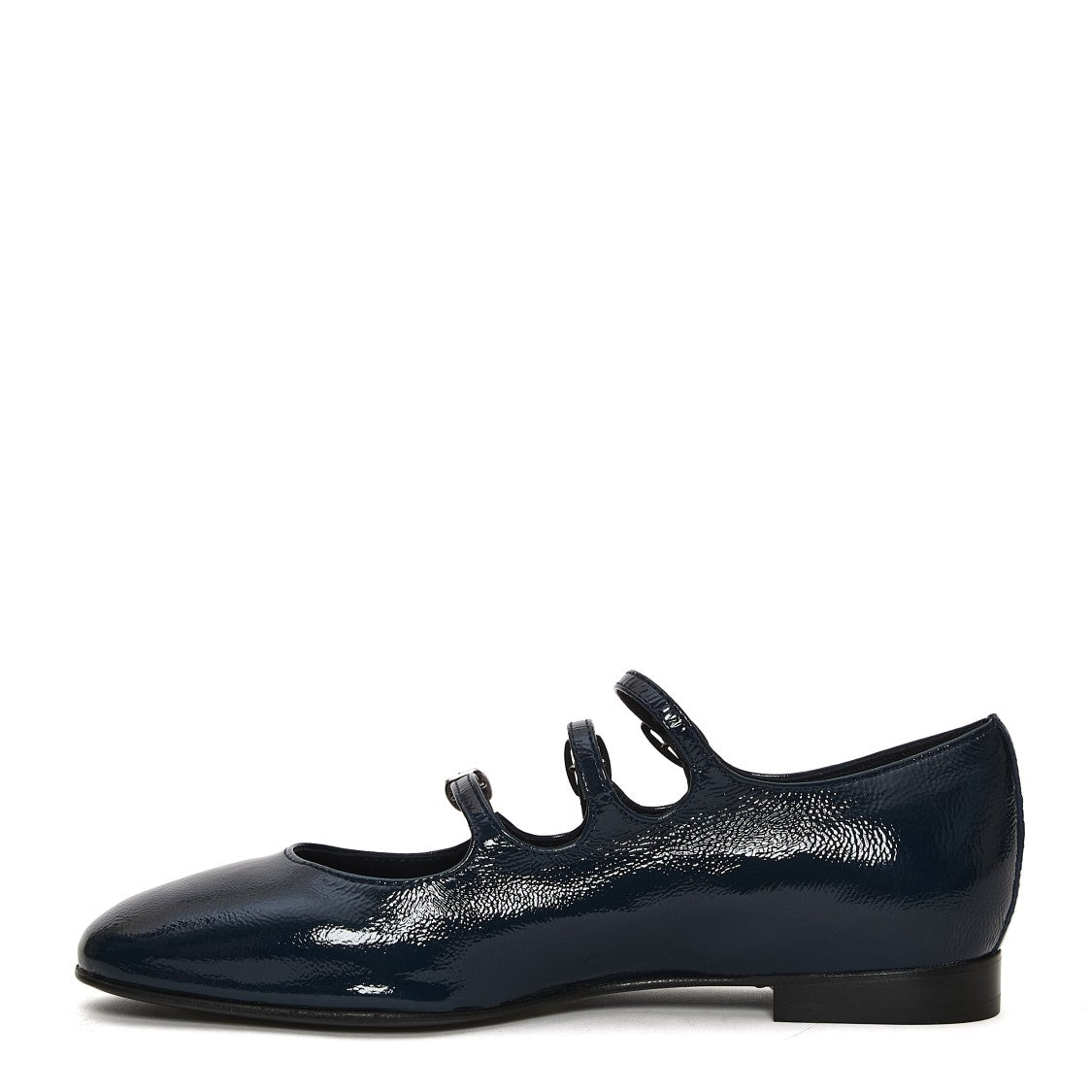 Mary Jane Vernice Blue Tacco 20 Mm
