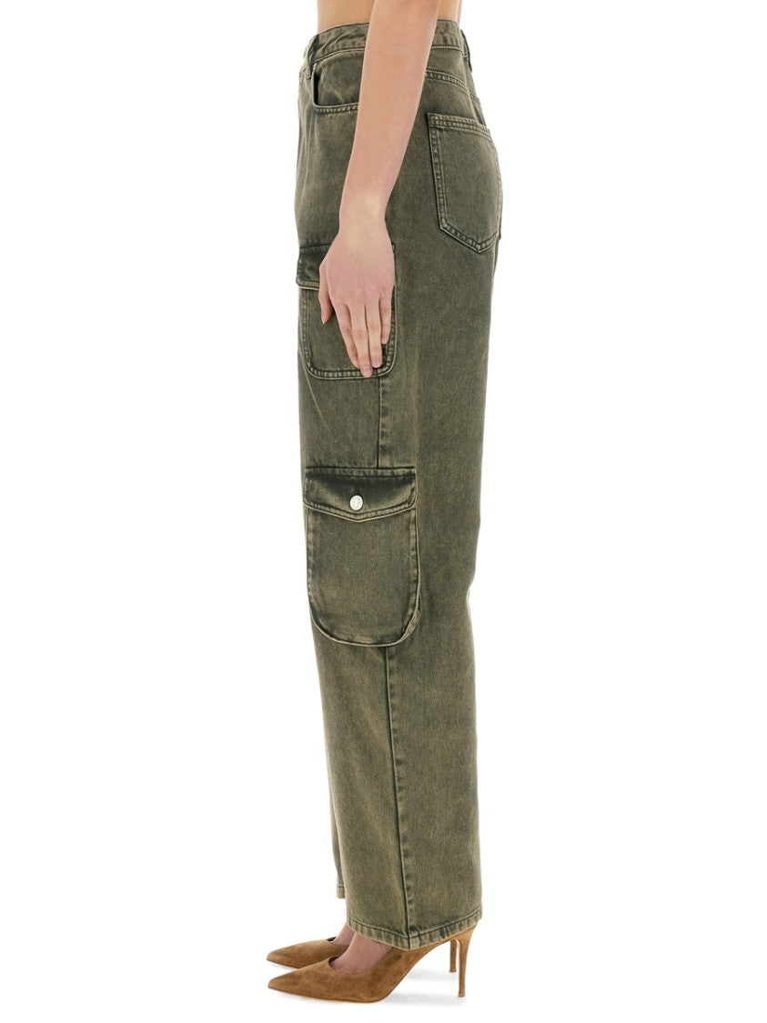 Wide Fit Cargo Jeans