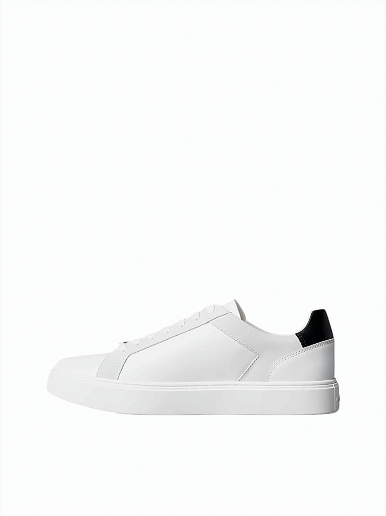 Smooth Leather Low-Top Sneakers With Padded Collar