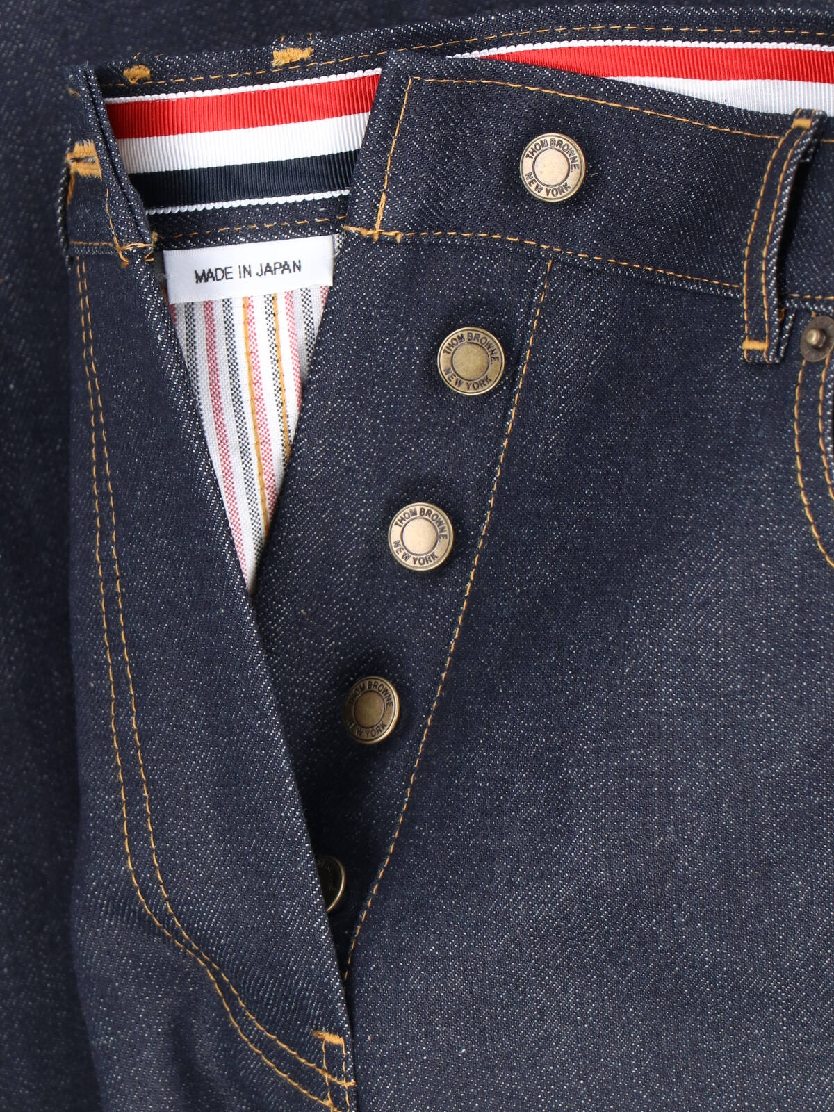 Blue Mid-Rise Straight-Leg Denim Jeans