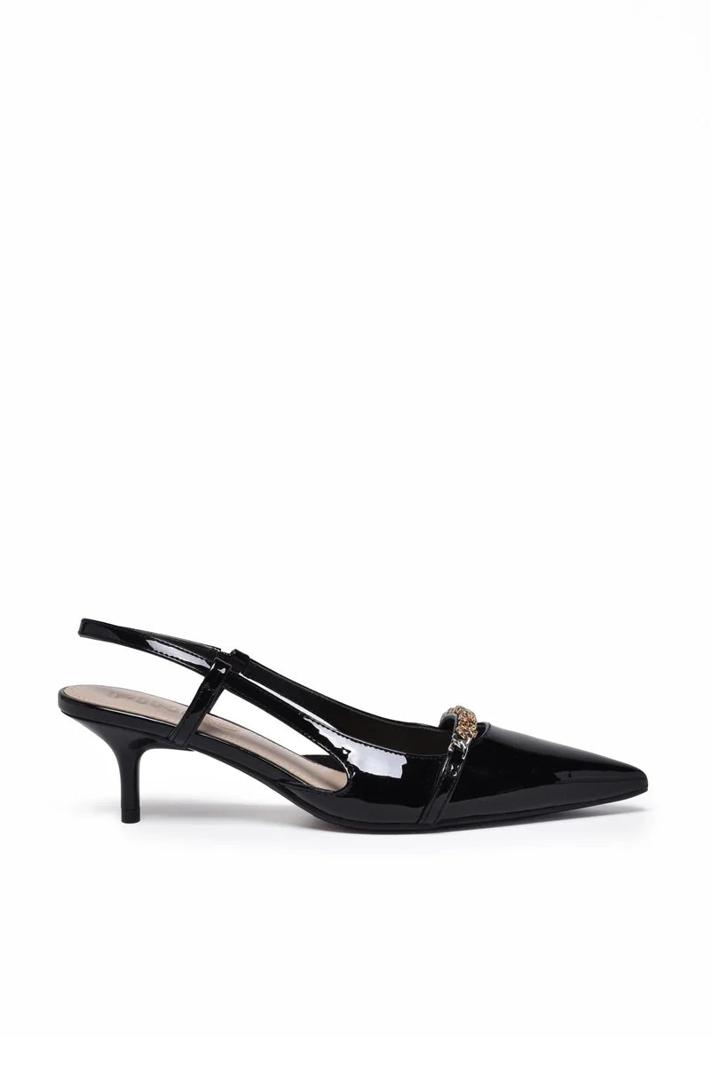 Patent Leather Décolleté - Black