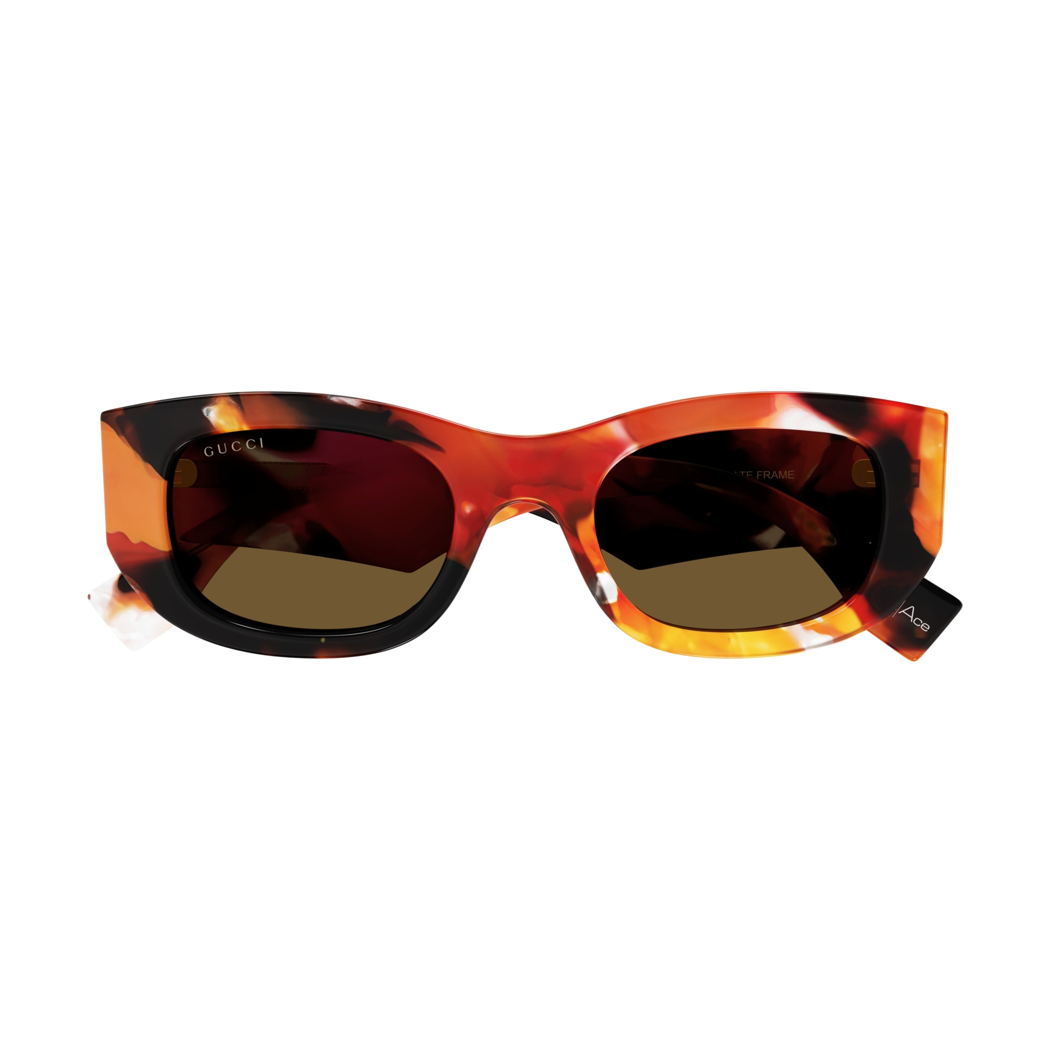 Gg1627s Bold Angular Tortoiseshell Frame Sunglasses