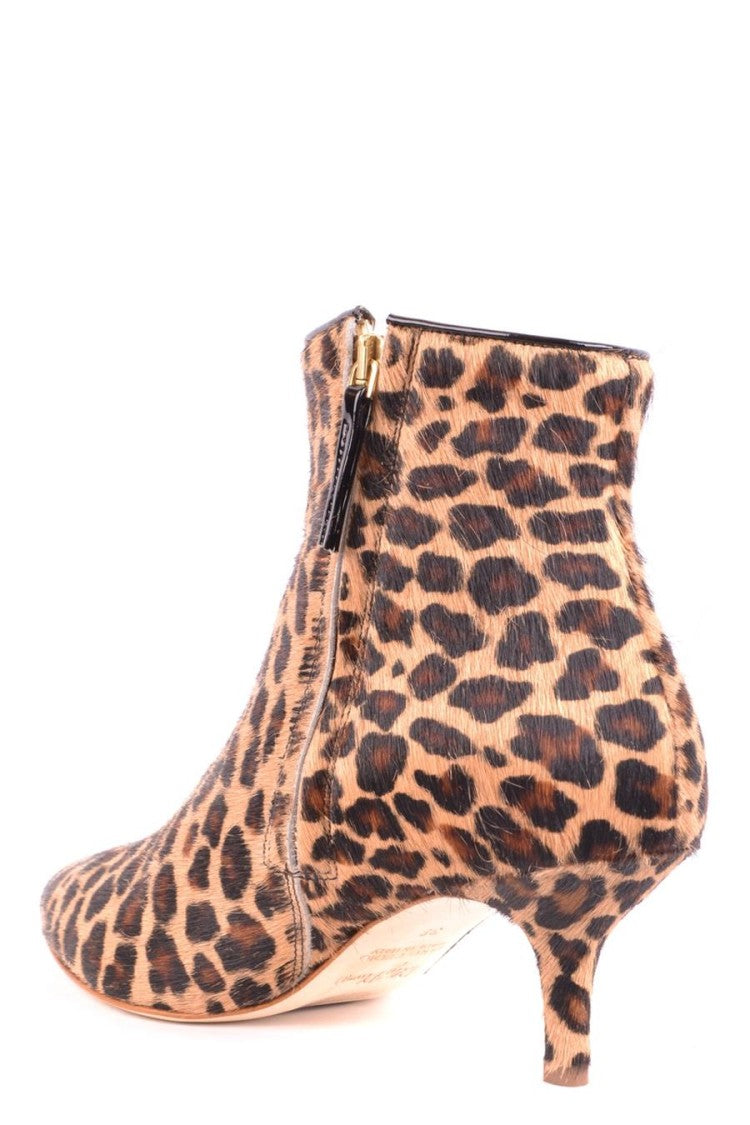 Multicolor Leopard Print Ankle Boots