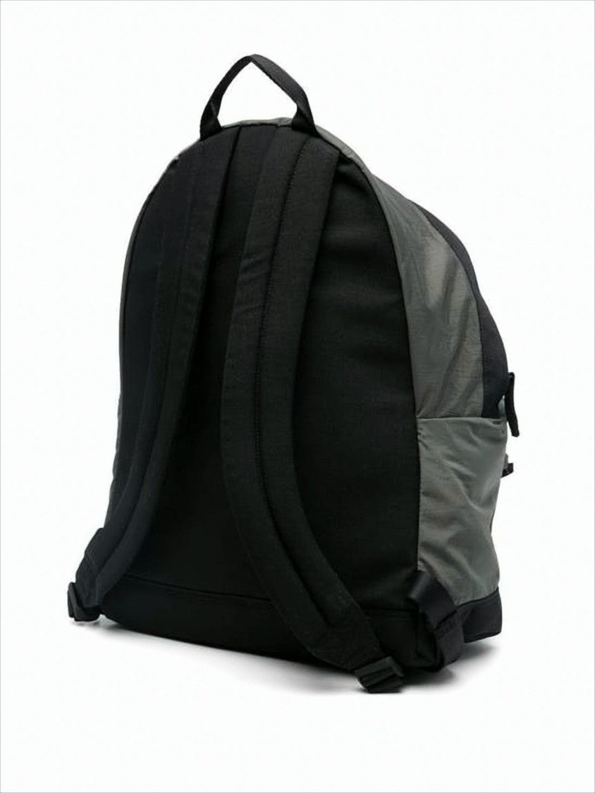 Sleek Rounded Nylon Backpack with Adjustable Straps