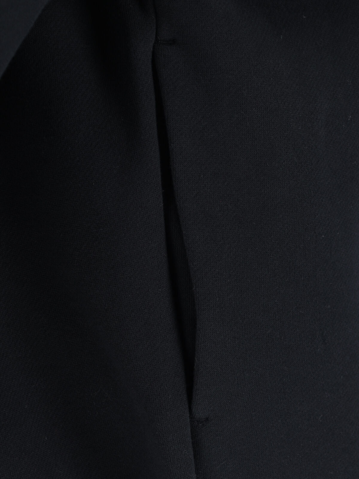 Black Relaxed Fit Tonal Logo Sweater