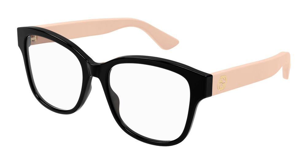 Eyeglasses Gucci GG1340O 007 black pink transparen 54/17/140
