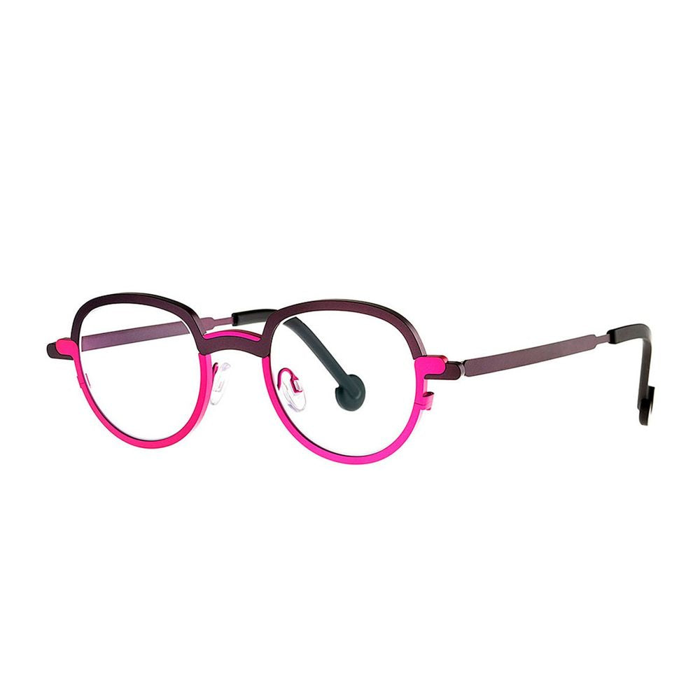 Phantos-Shaped Eyewear in Matte Lilac with Fuchsia Accents