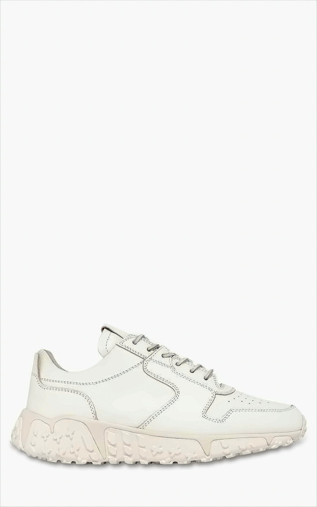 Perforated Calf Leather Sneakers with Vibram Sole