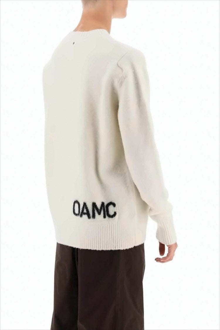 Relaxed-Fit Wool Sweater with Ribbed Details