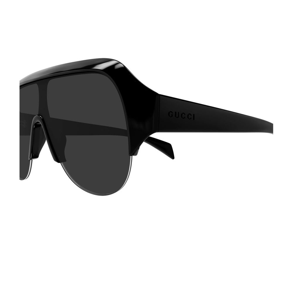 Oversized Pilot Mask Sunglasses With Distinctive Logo