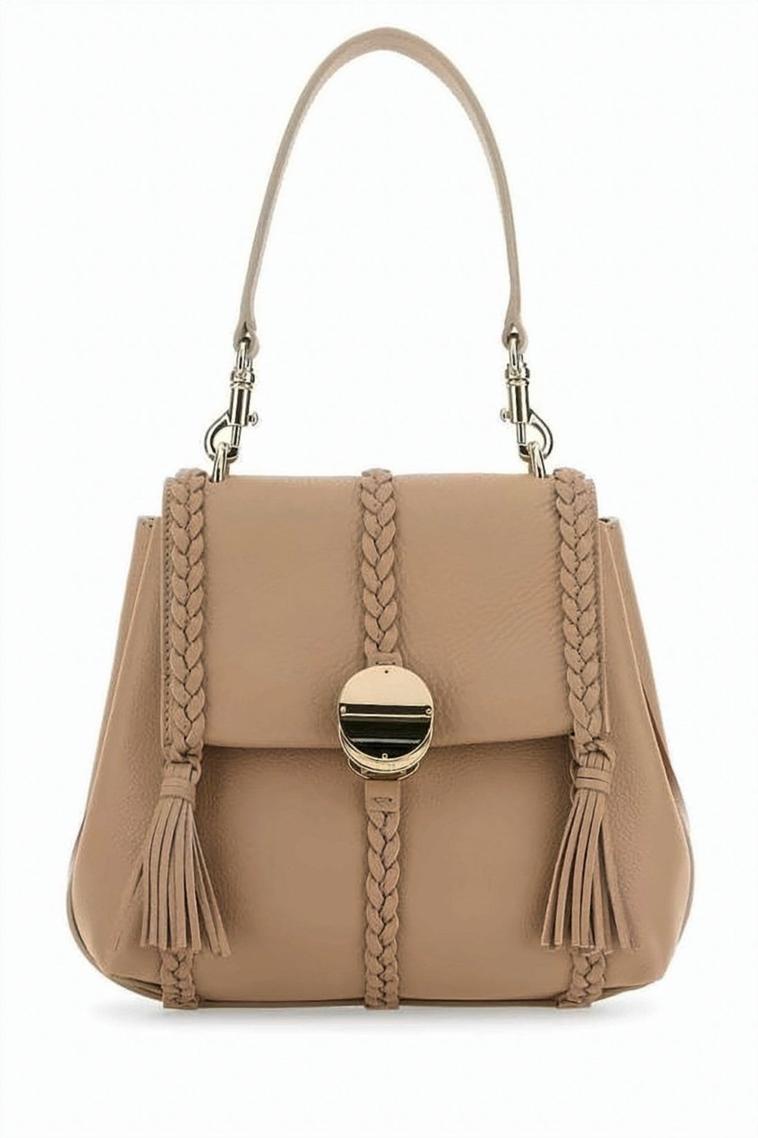 Braided Leather Tote Bag