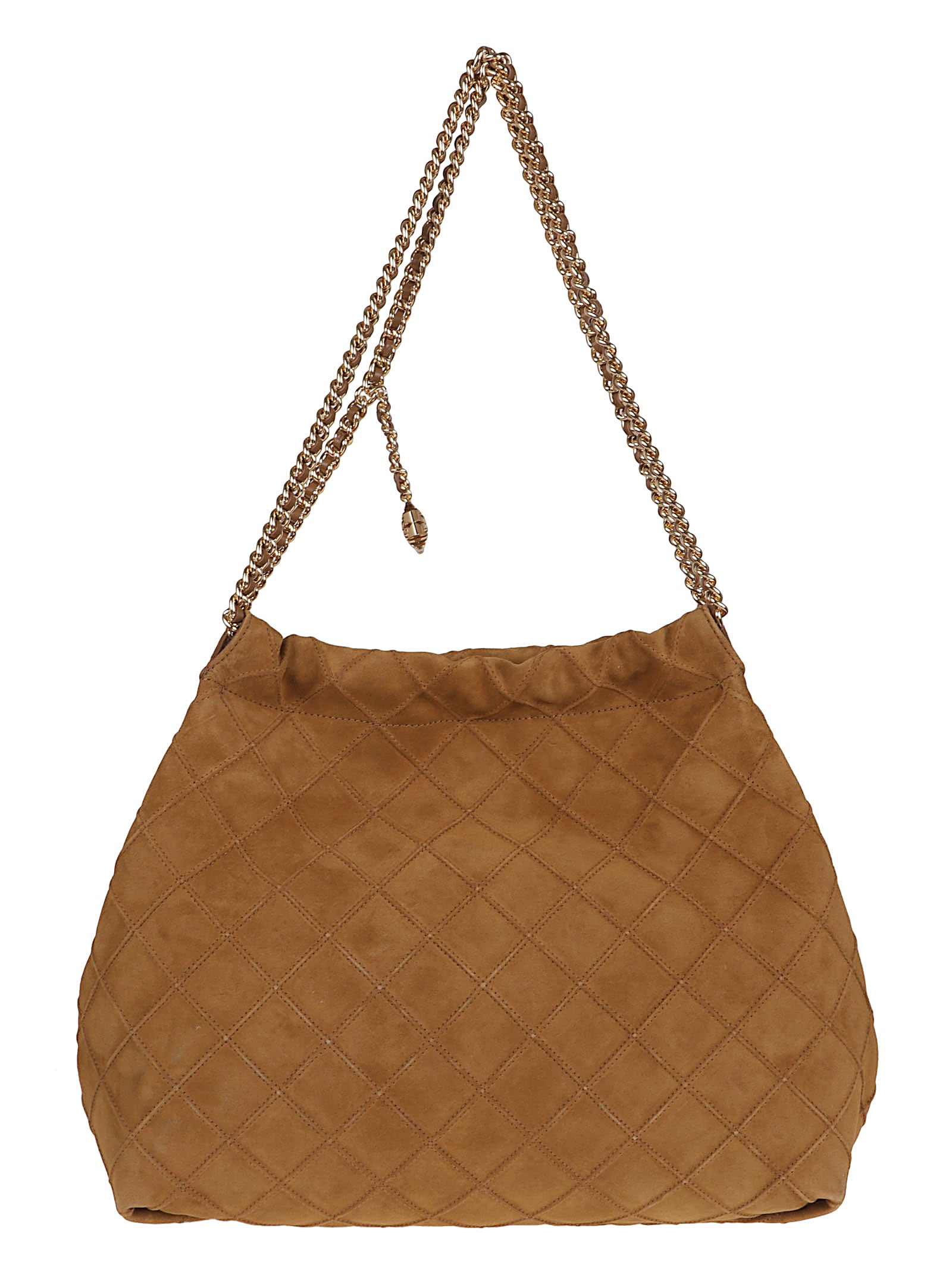 Quilted Suede Shoulder Bag