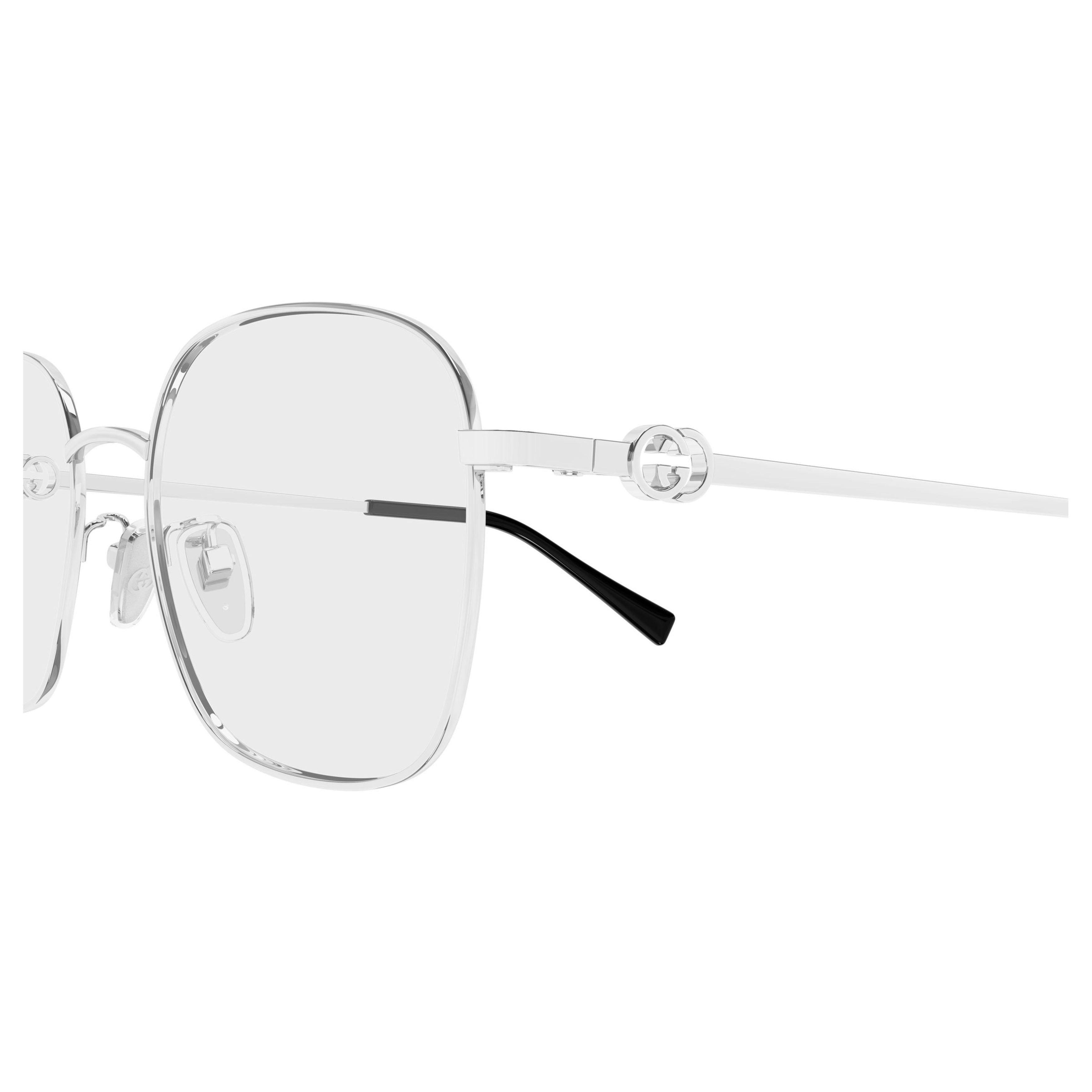 Gg2006oa Thin Metal Square Frame Eyeglasses