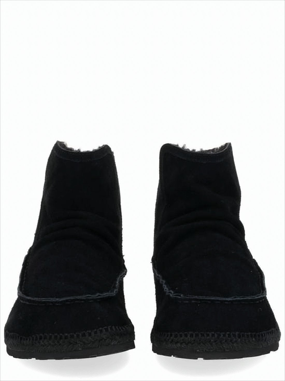 Soft Suede-Like Black Boots