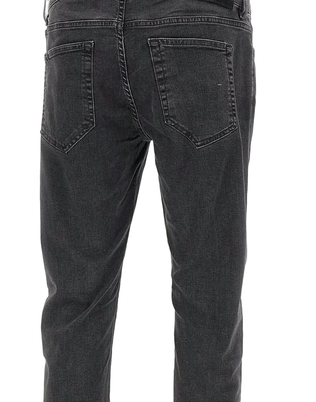 Slim Fit Black Denim Pants