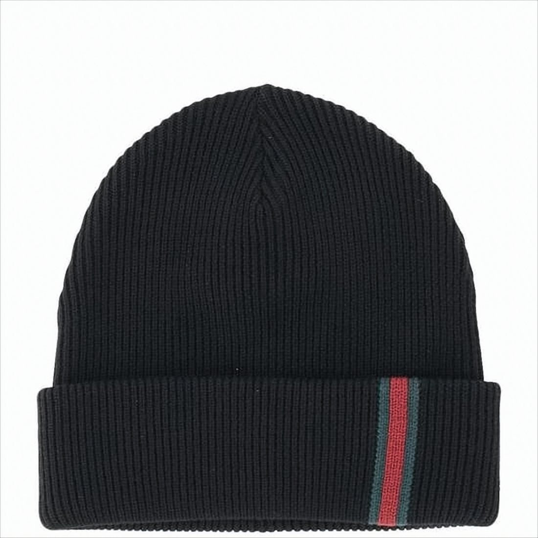 Prążkowana czapka beanie z wywiniętym brzegiem