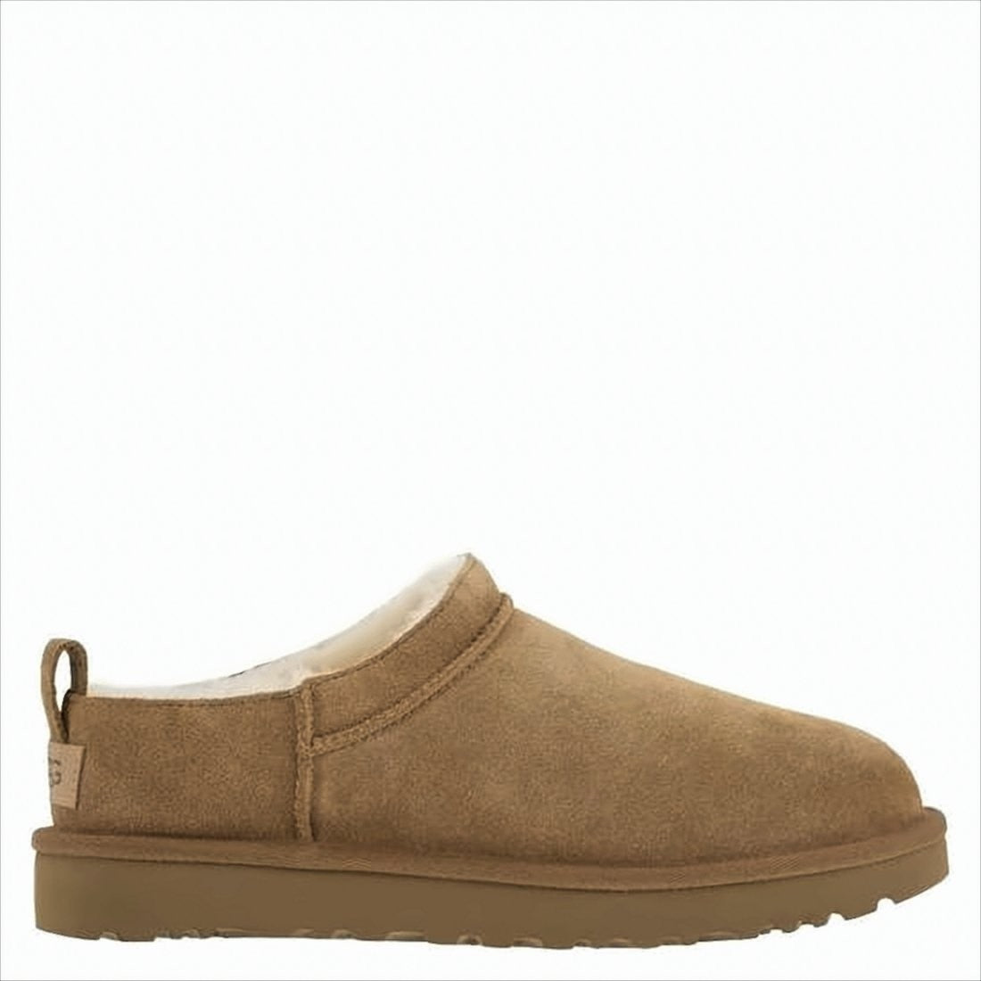 Soft Suede Mule with Lambskin Lining