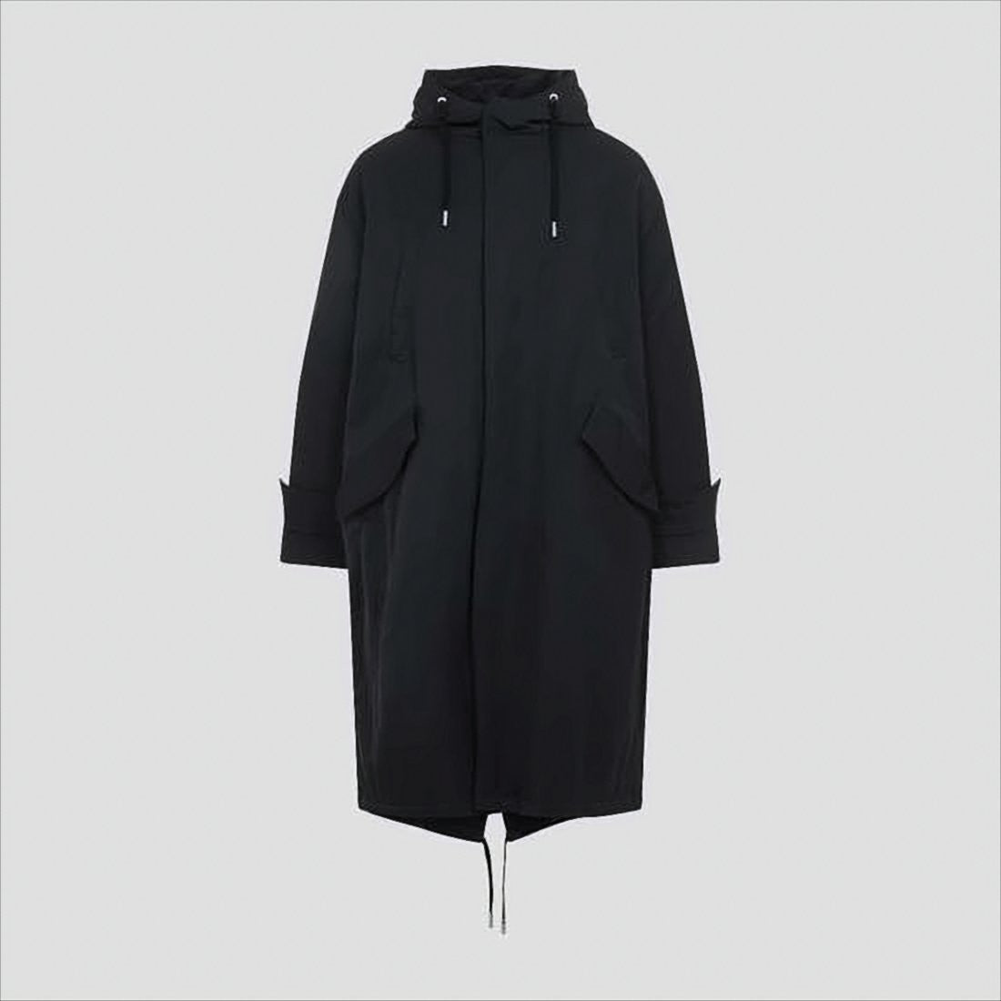 Hooded Long Padded Coat with Adjustable Features