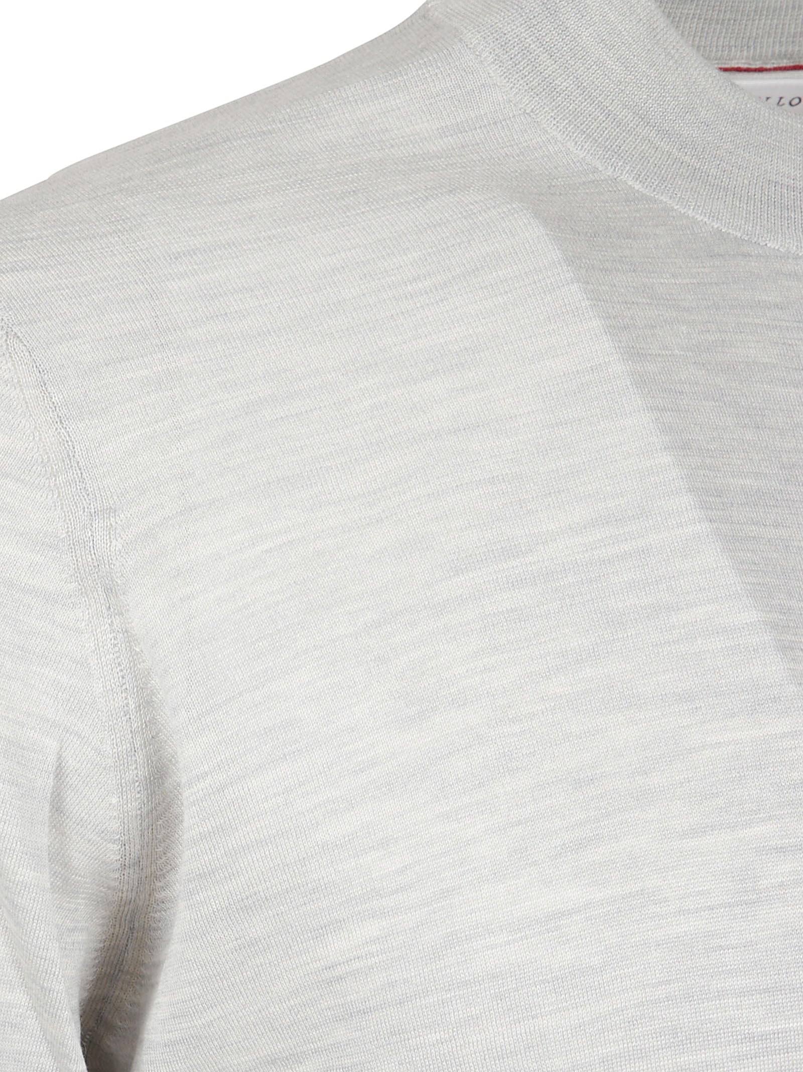 Crew Neck Lightweight Sweater In Sumptuous Silk-Cotton Blend