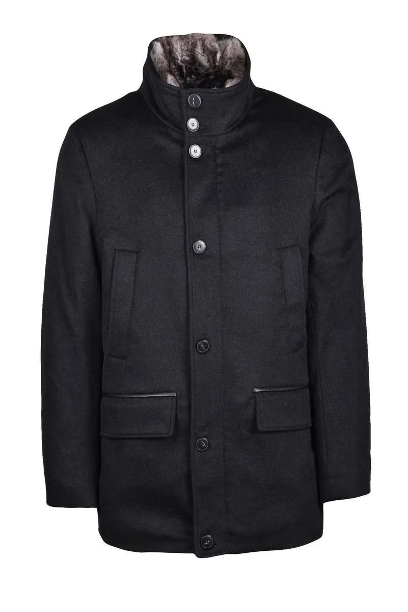 Parka Cashmere Fur - Black