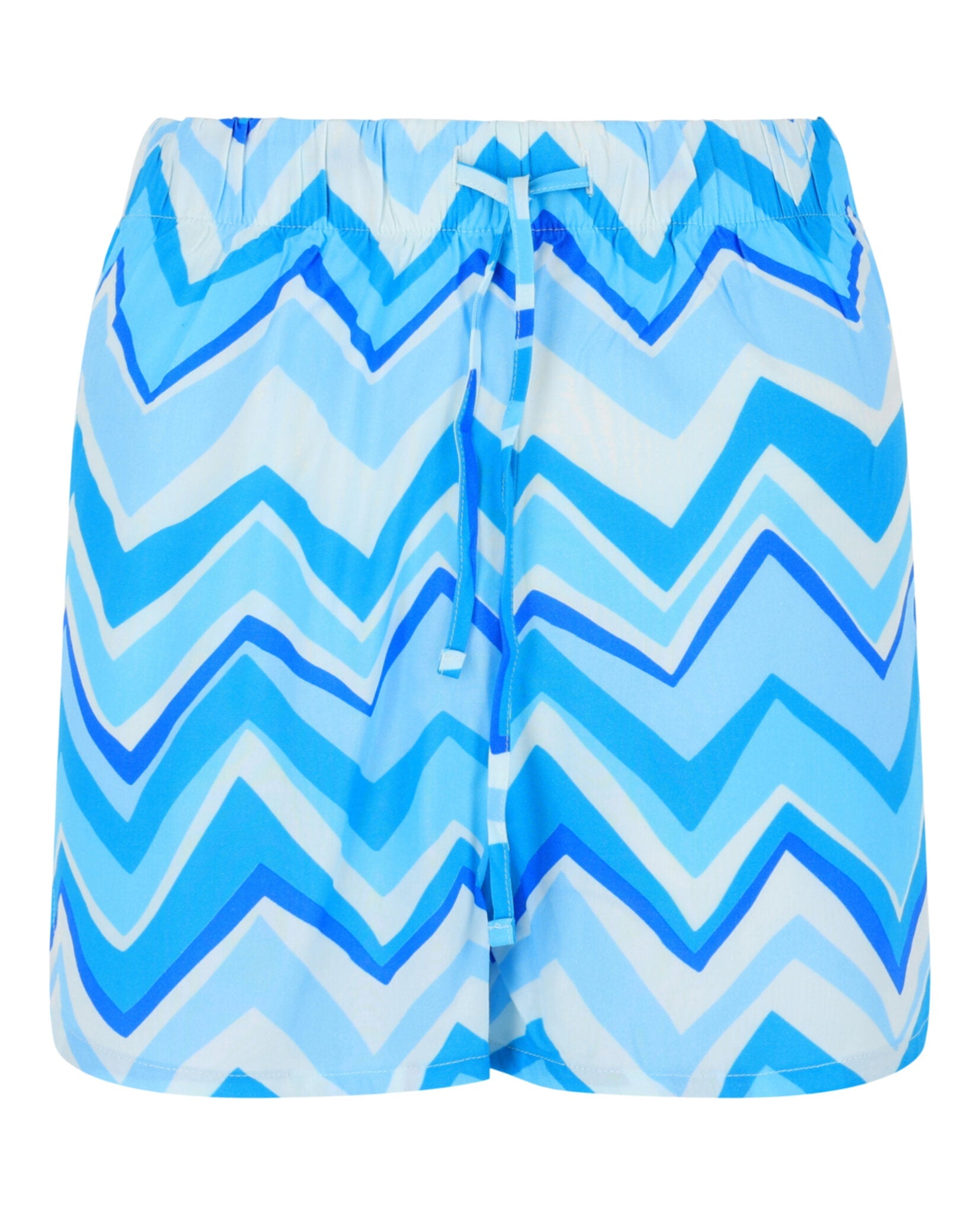 Striped Dolphin Hem Shorts