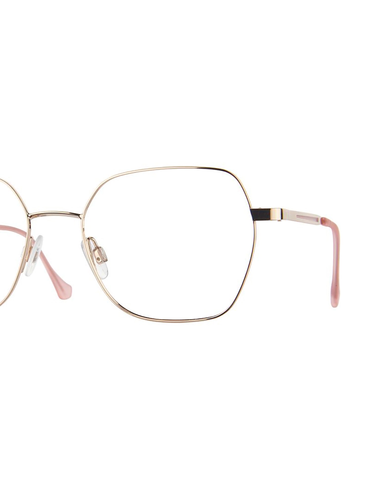 Sleek Metallic Optical Frames With Geometric Shape