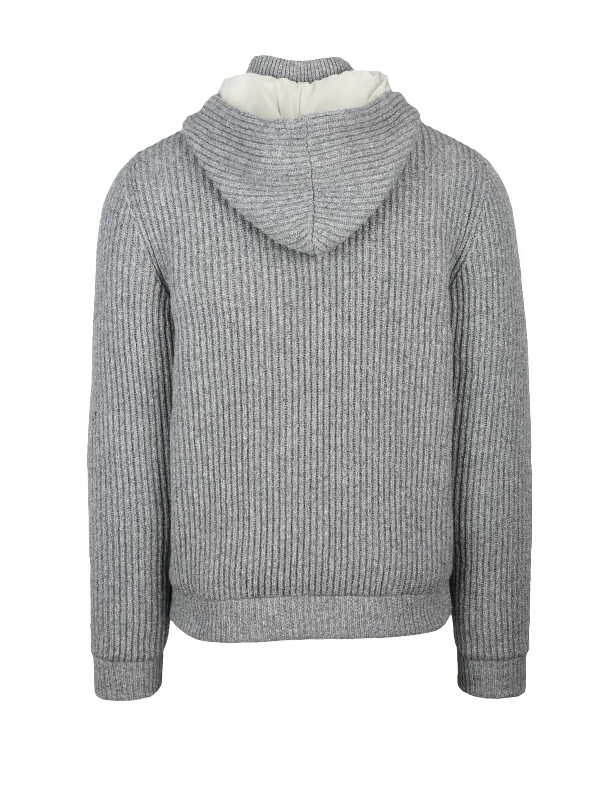Wool & Cashmere Down Bomber - Grey