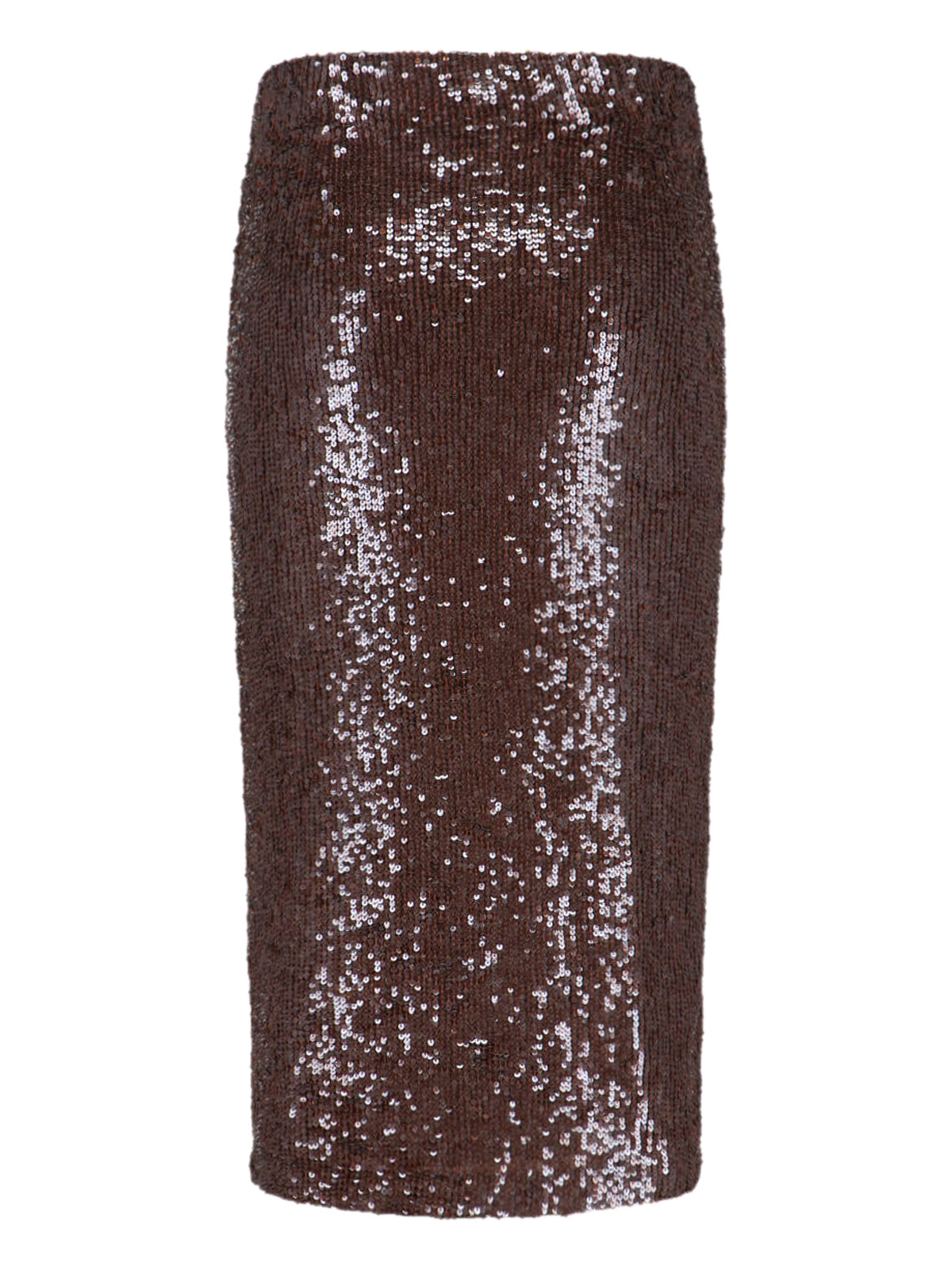 Brown Midi Sequin Skirt