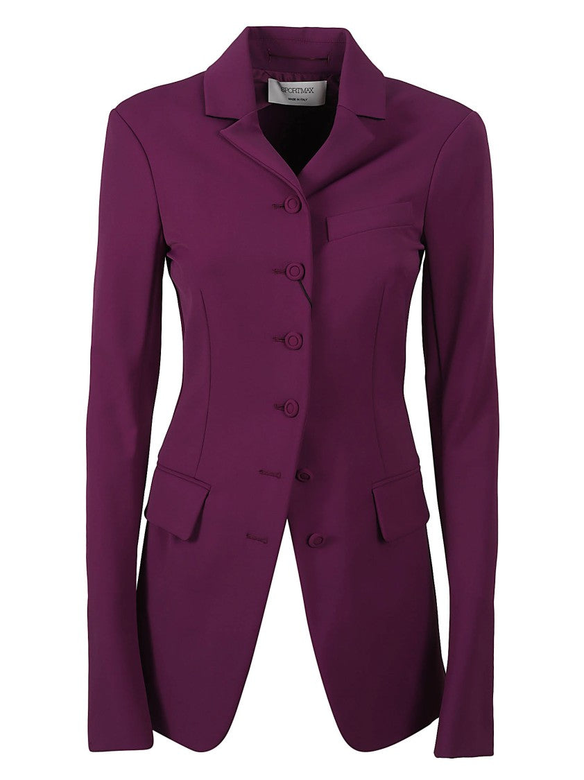 Tailored Single-Breasted Jacket With Notched Lapels