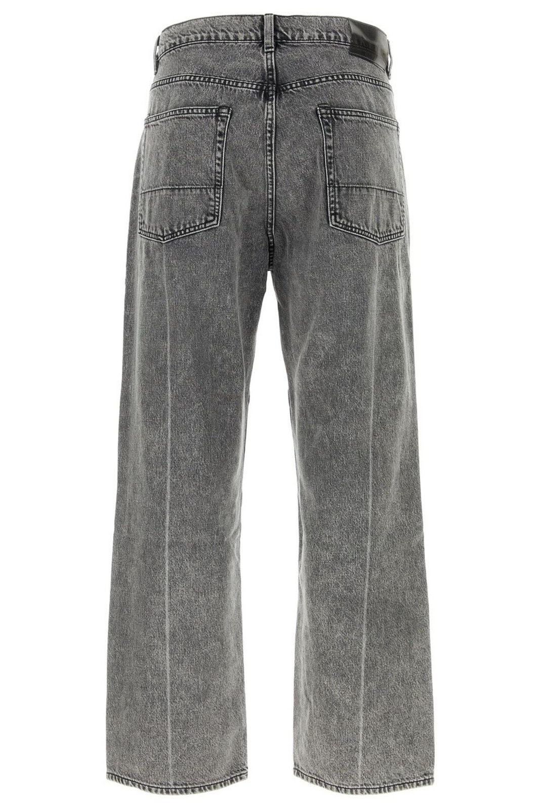 Two-Tone Grey Denim Pants