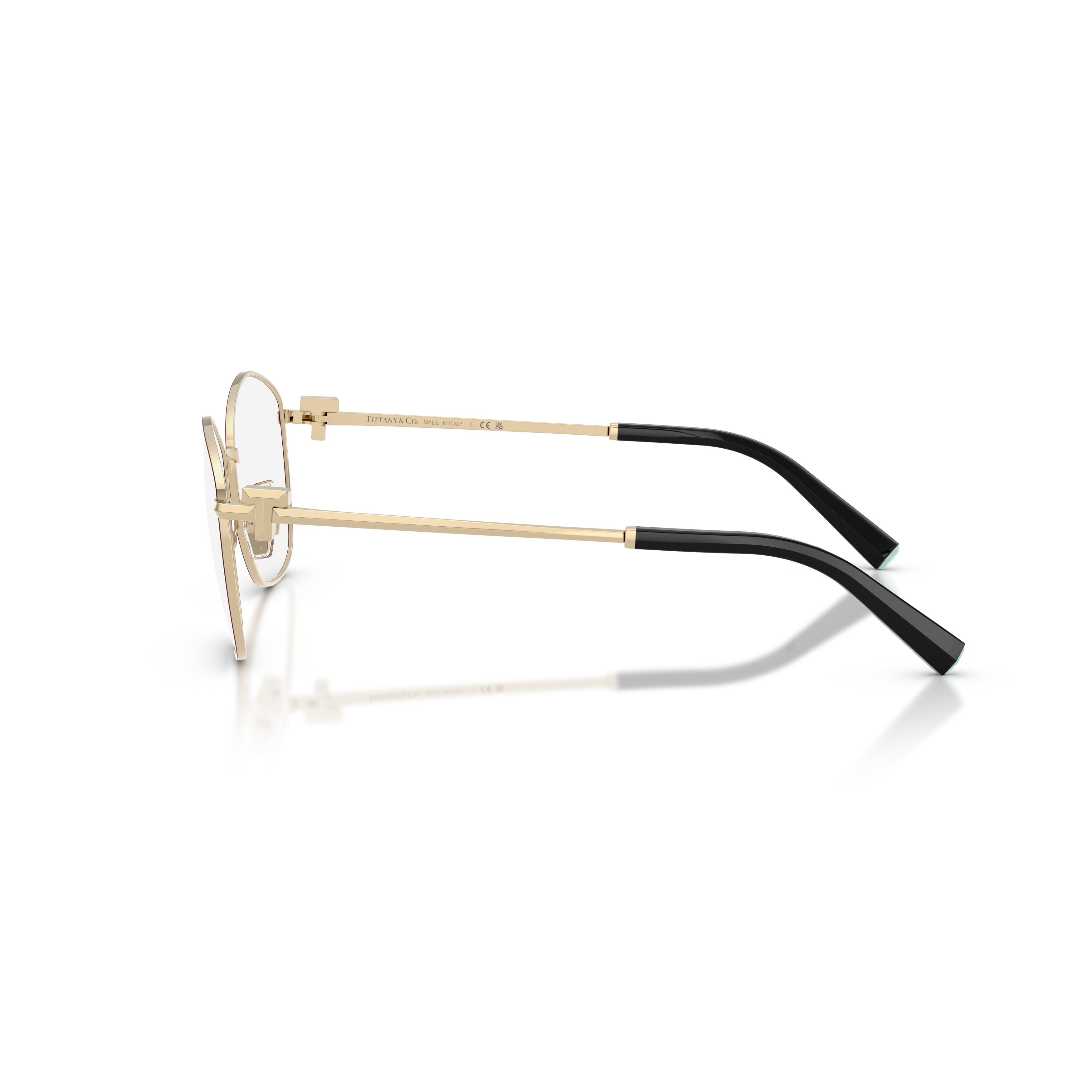 0tf1174 Geometric Metal Frame Eyeglasses