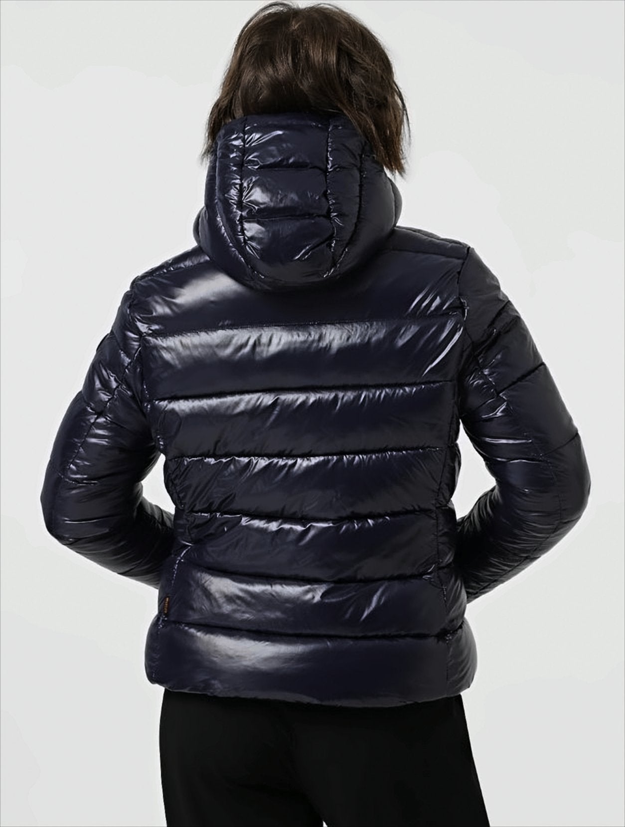 Down Coat With Lacquered Finish