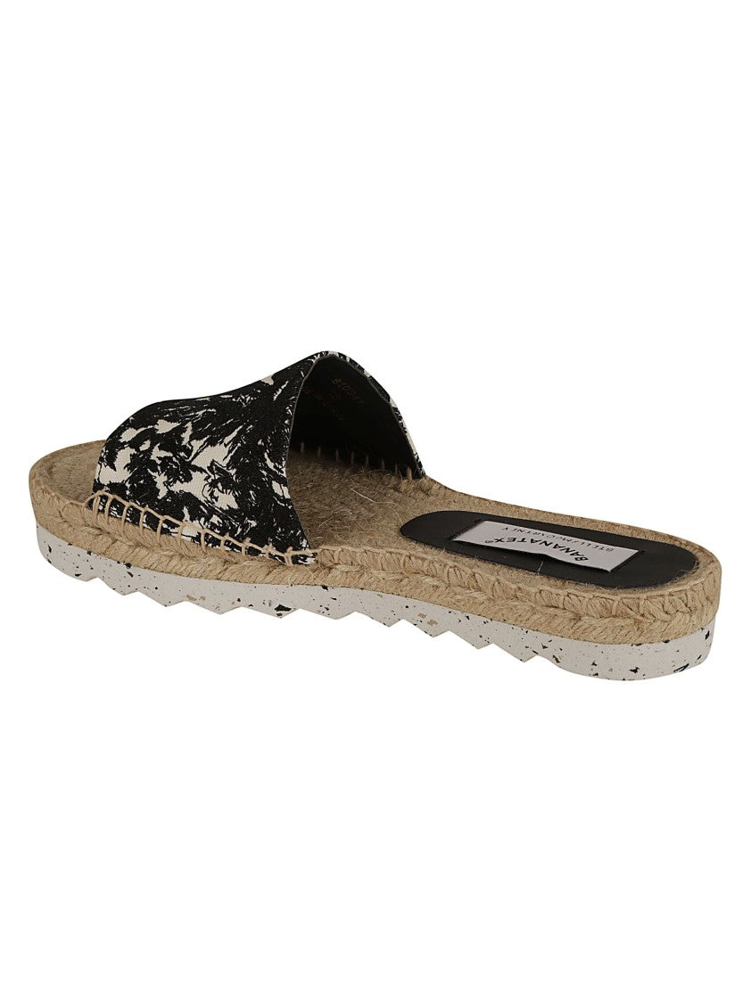 Wide Strap Sandals With Black