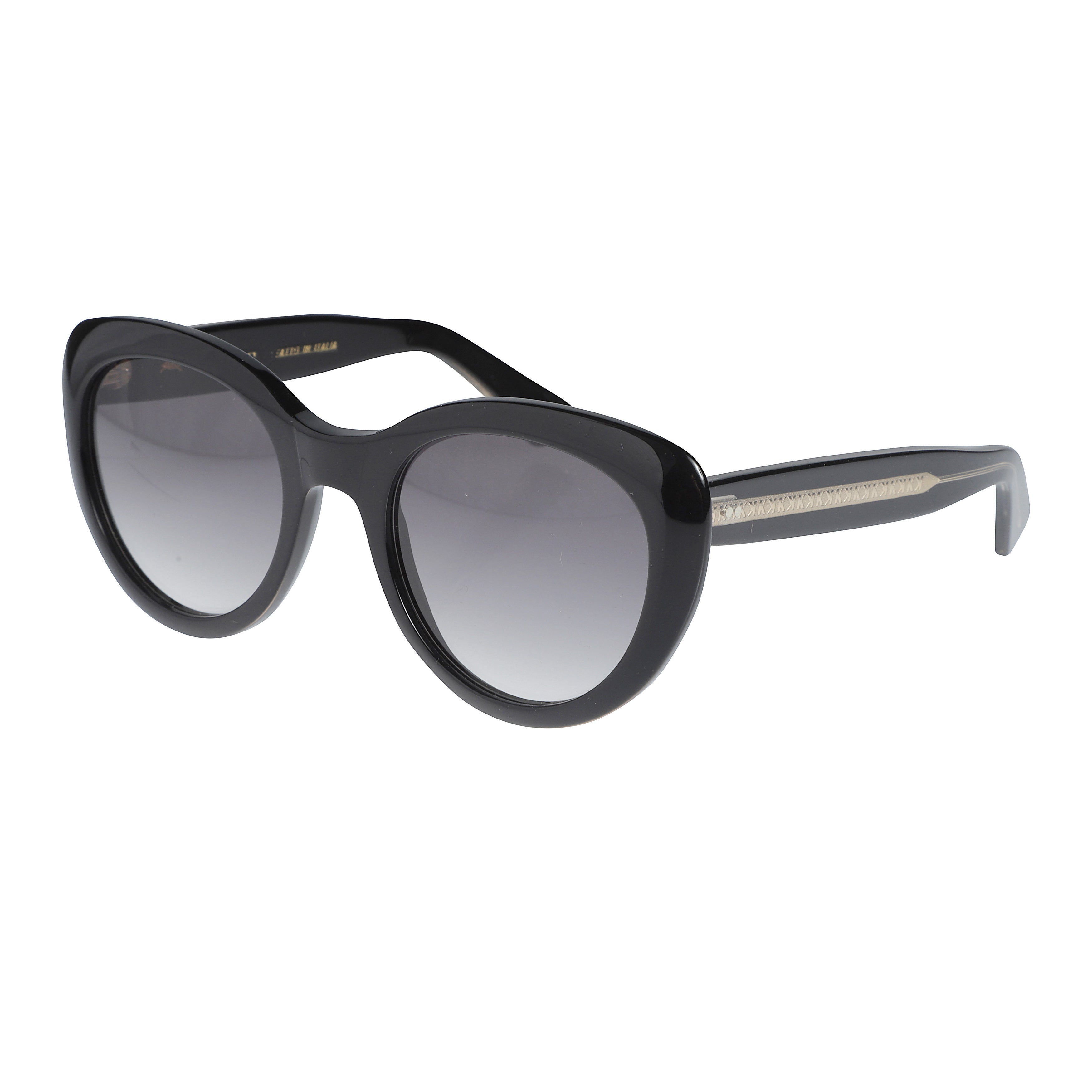 Sophia Oversized Cat-Eye Sunglasses with Gold-Tone Accents