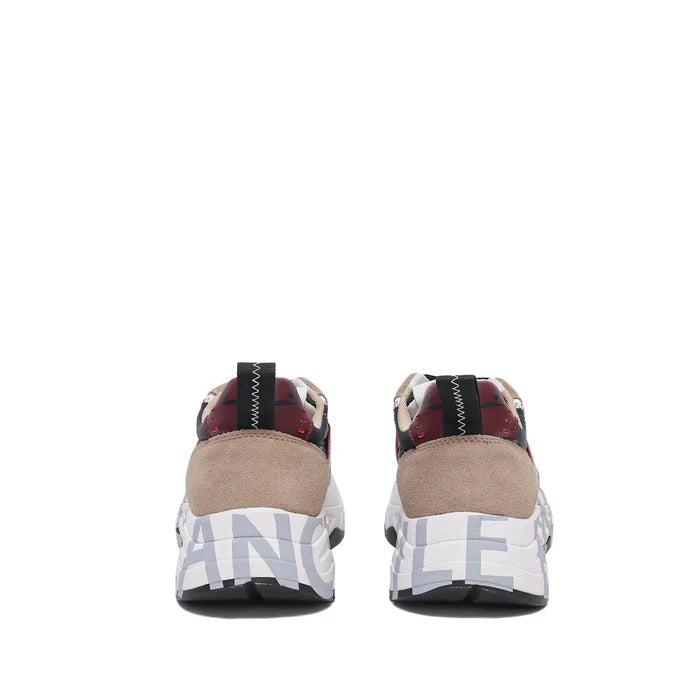 Layered Panel Sneakers With Lightweight Rubber Sole