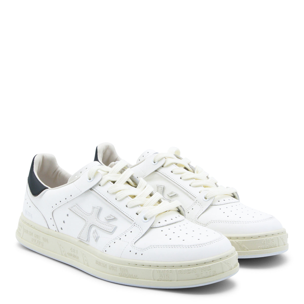 White Leather Quinn Sneakers