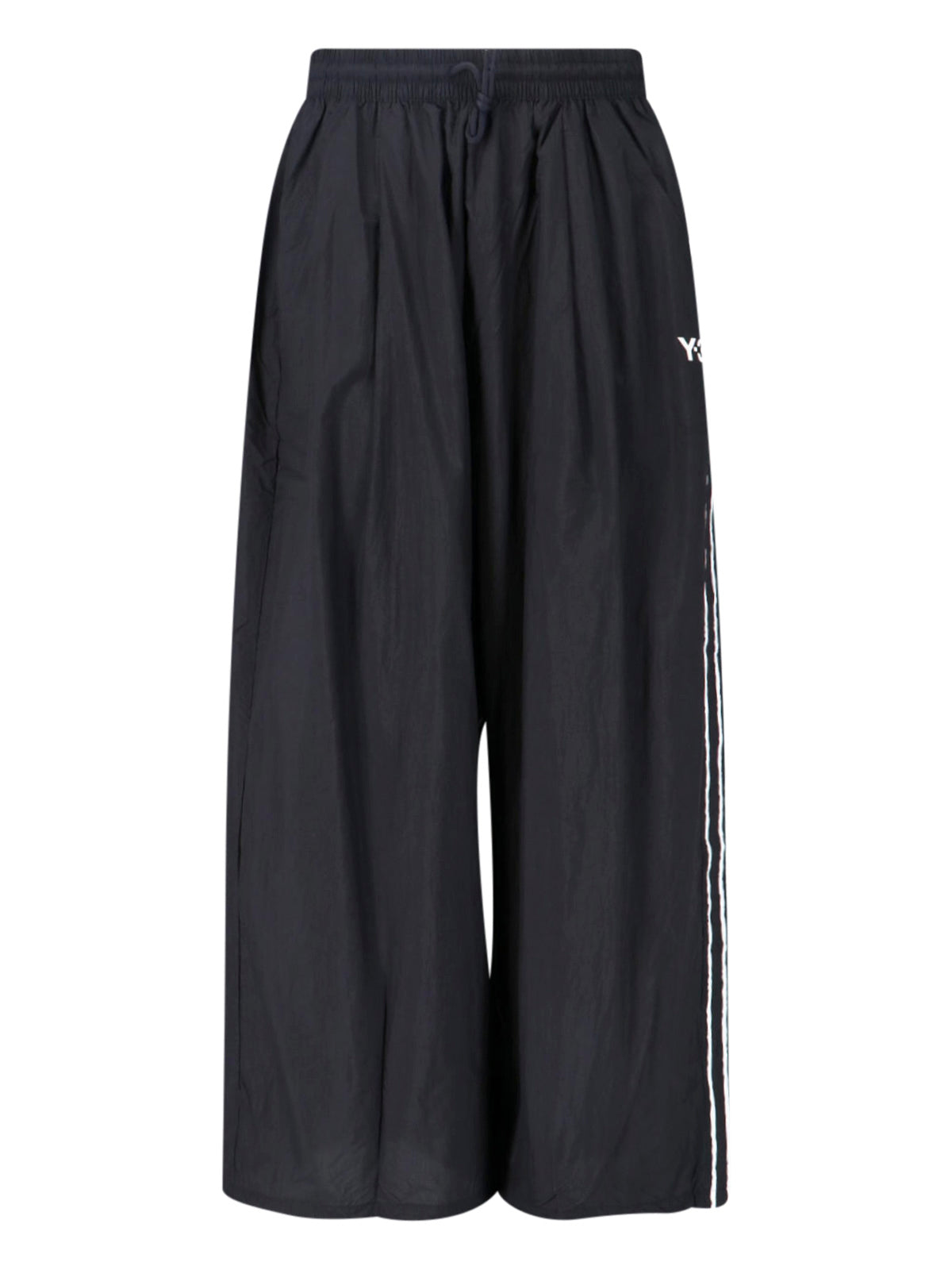 Black Edge 3 Stripes Wide-Leg Trousers