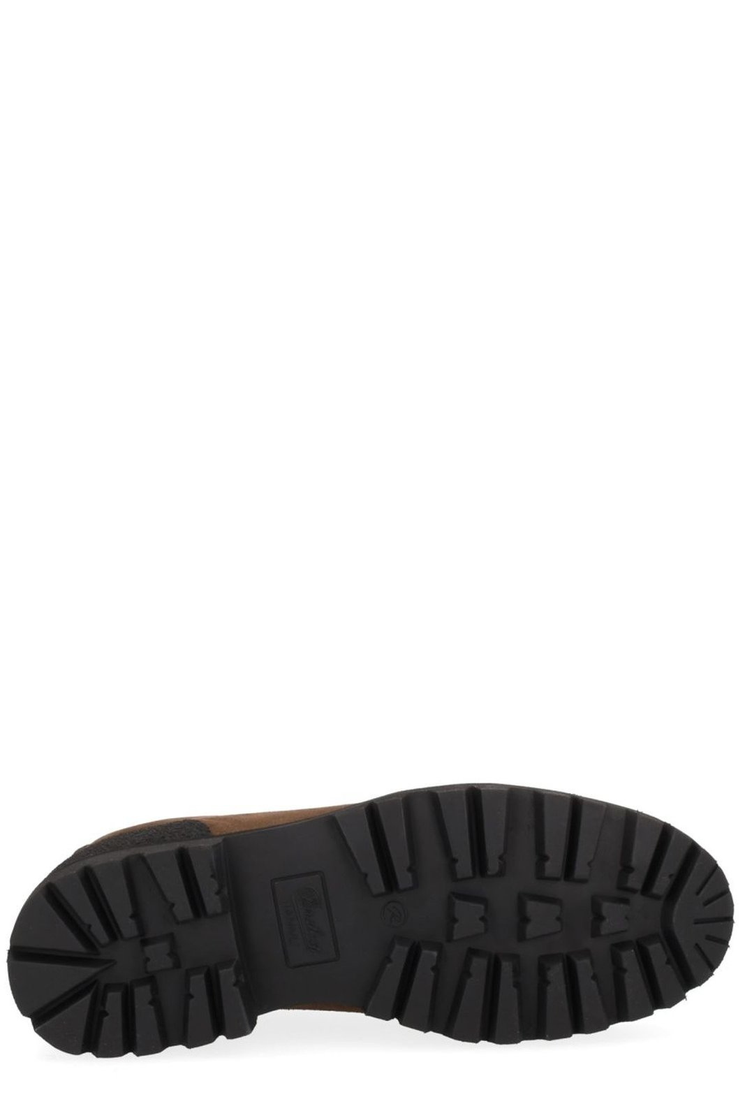 Suede Brown Loafers with Textured Accents