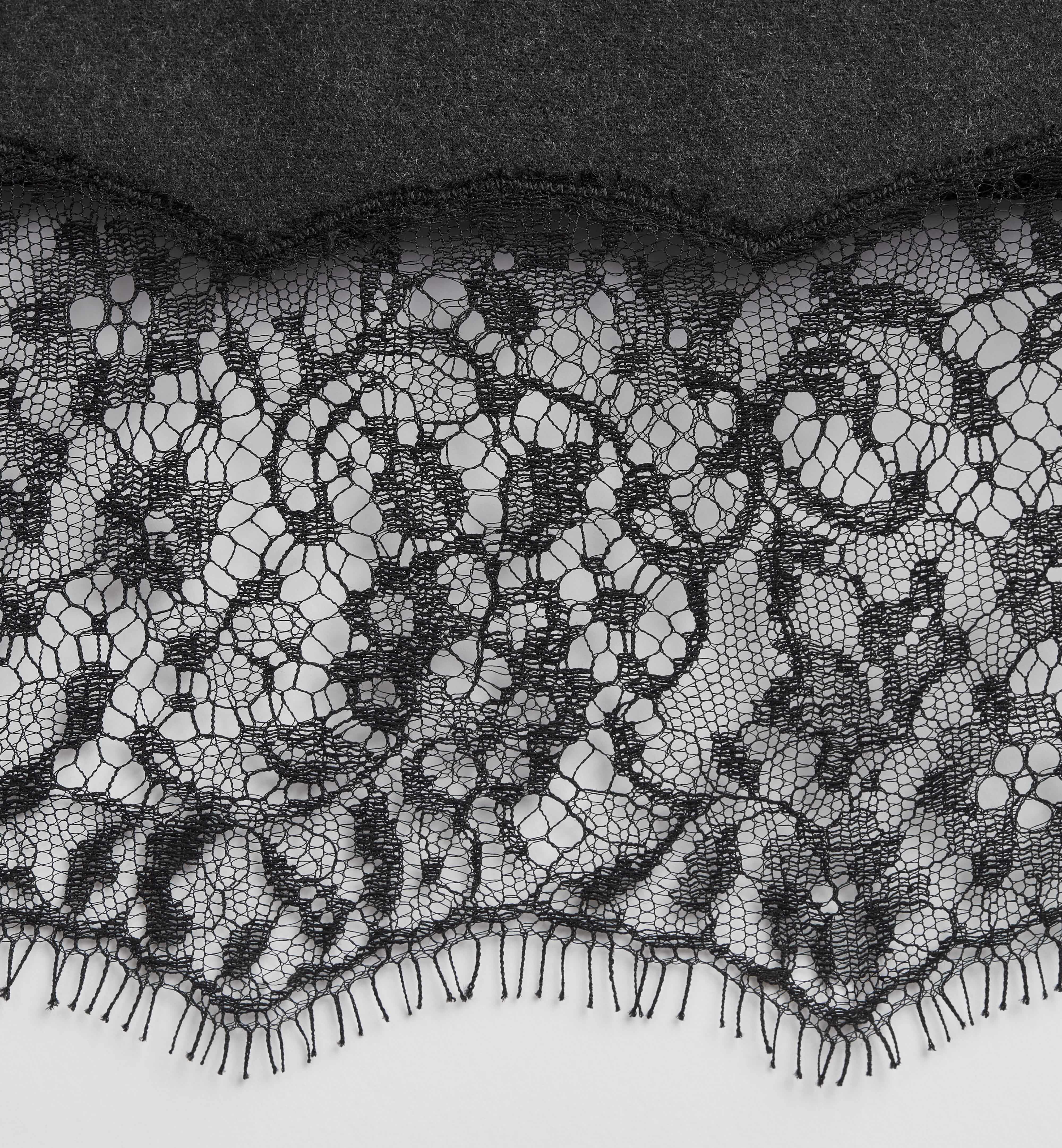 Mini Skirt With Intricate Lace Detailing
